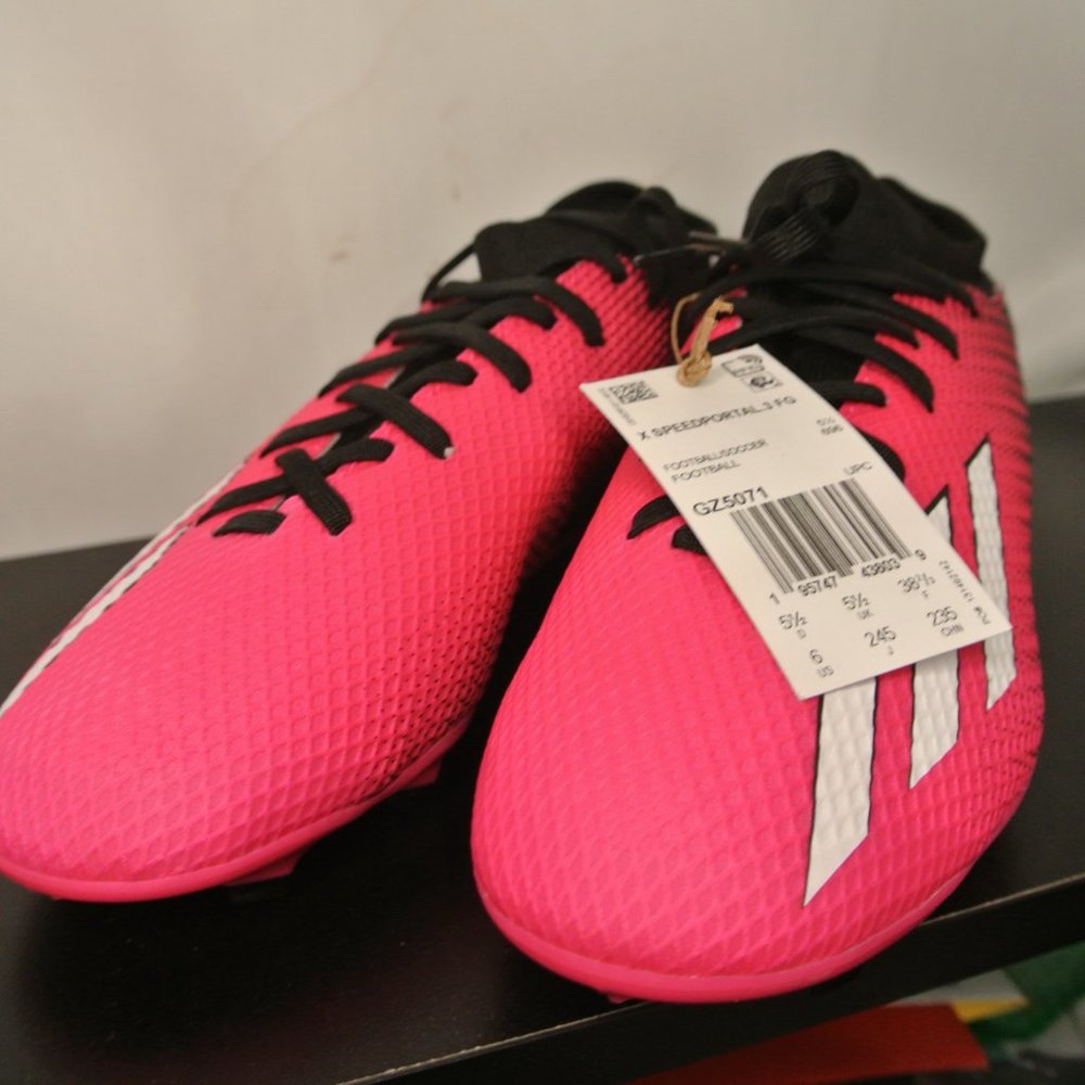 Adidas X Speed Portal 3 GZ5071 Pink / black Soccer Cleats Men's Size 5.5 NWT - Picture 2 of 12